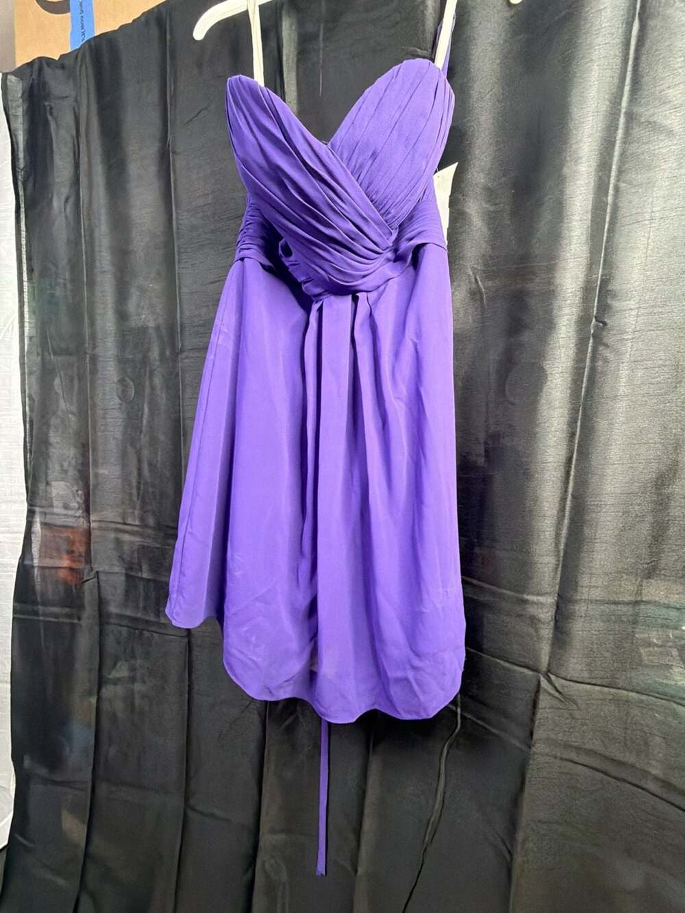 Bill Levkoff Style BL-721 Regency Purple Chiffon Bridesmaid Dress Size 10